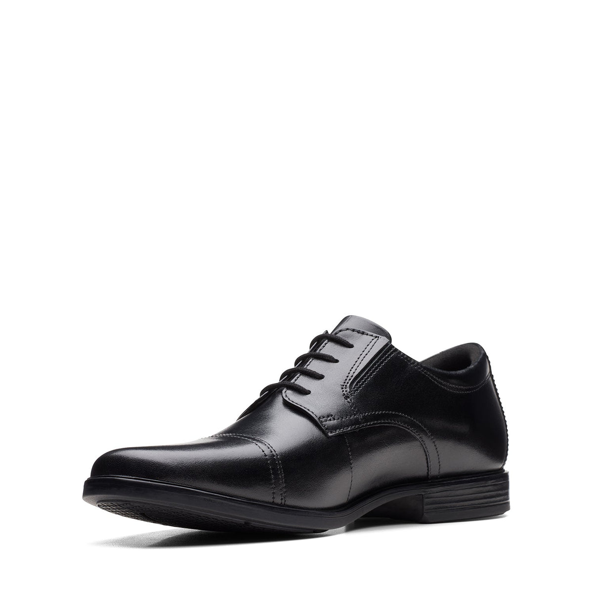 Clarks Men's Howard Cap - Black Leather