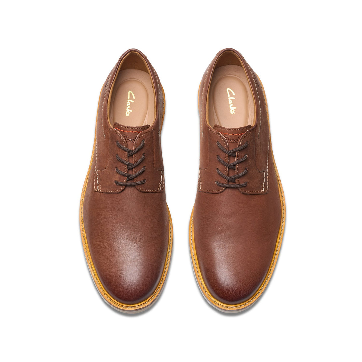 Clarks Men's Atticus LT Lace - Dark Tan Leather