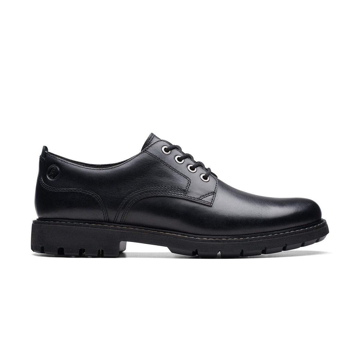 Clarks Men's Batcombe Tie - Black Leather