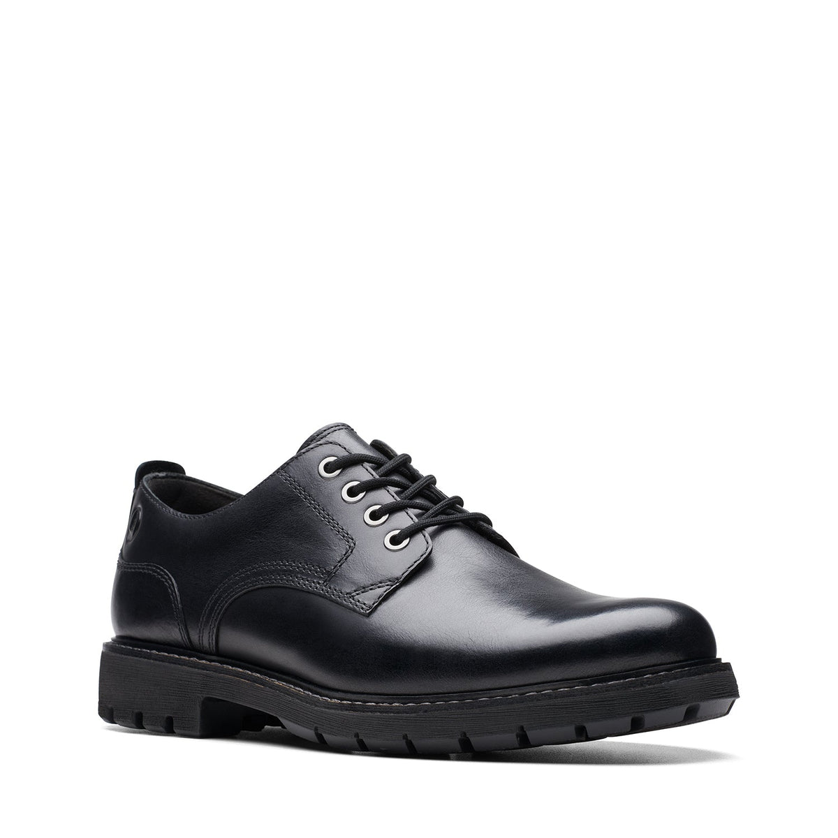 Clarks Men's Batcombe Tie - Black Leather