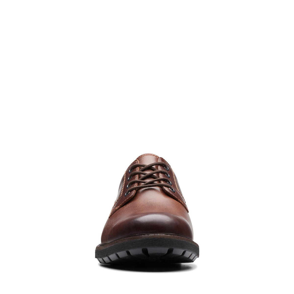 Clarks Men's Batcombe Tie - Dark Tan Leather