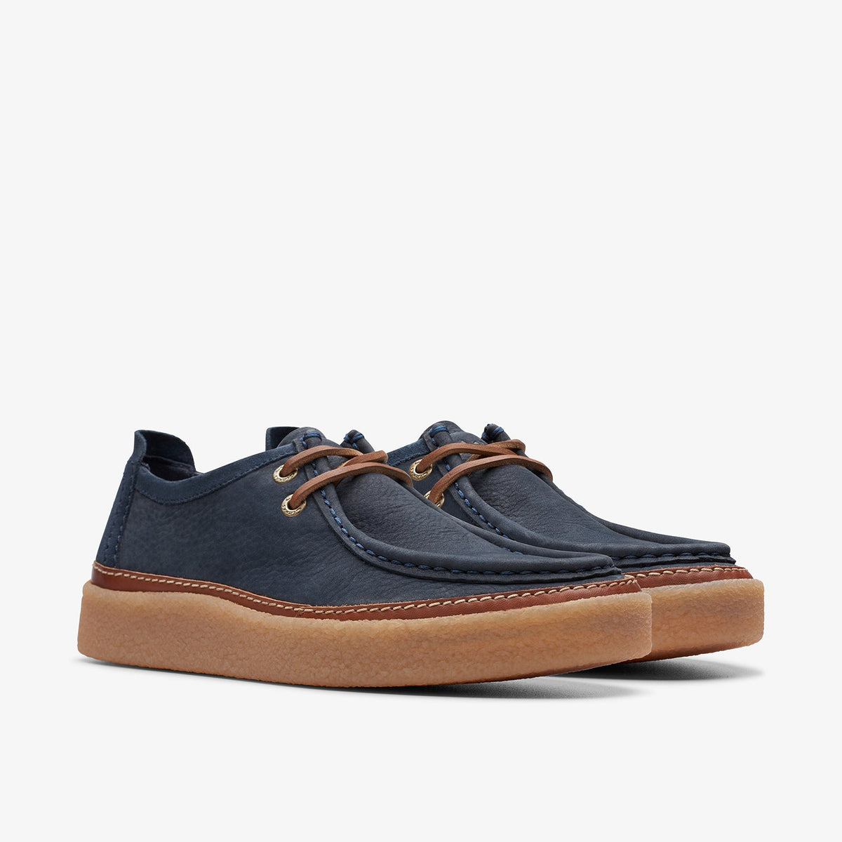 Clarks Clarkwood Moc Navy Nubuck - view 4