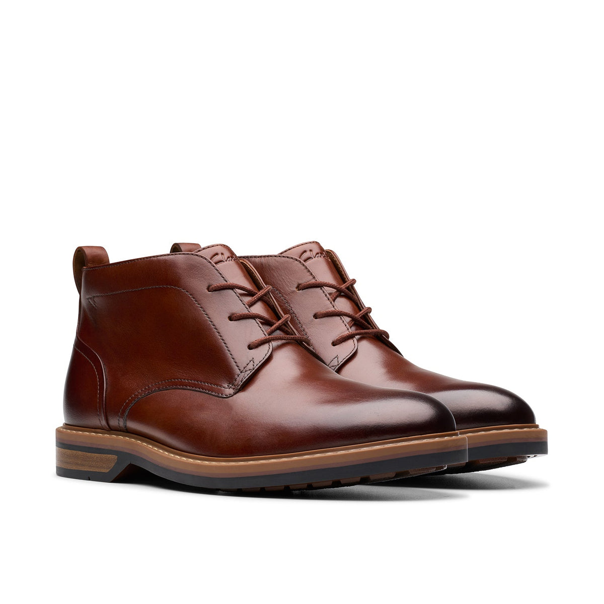 Clarks Men's Aldwin Chukka - Mid Tan Leather
