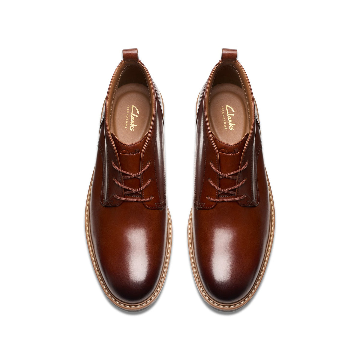 Clarks Men's Aldwin Chukka - Mid Tan Leather