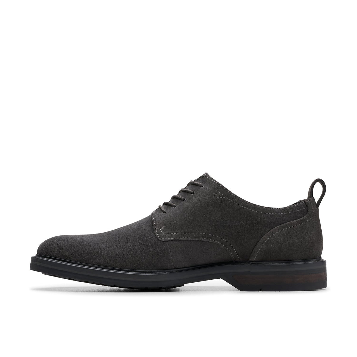 Clarks Men's Aldwin Lace - Dark Grey Suede