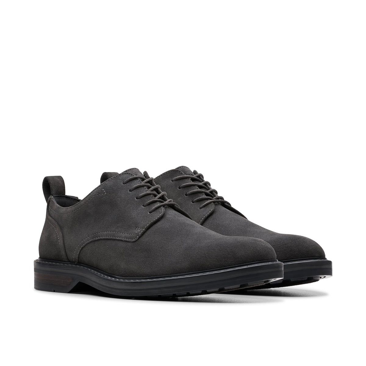 Clarks Men's Aldwin Lace - Dark Grey Suede