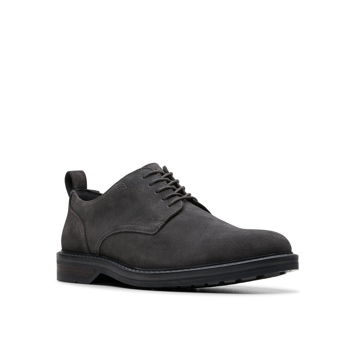 Clarks Men's Aldwin Lace - Dark Grey Suede