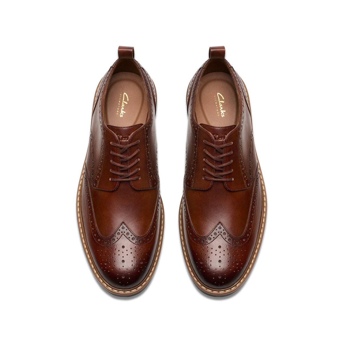 Clarks Men's Aldwin Limit - Mid Tan Leather