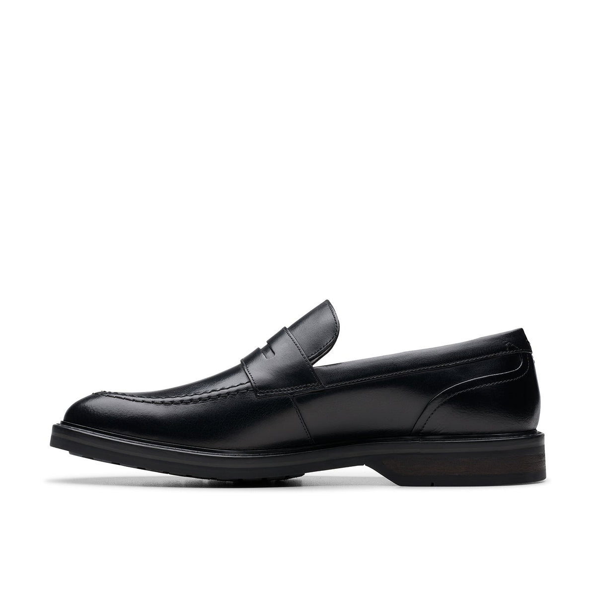 Clarks Men's Aldwin Step - Black Leather