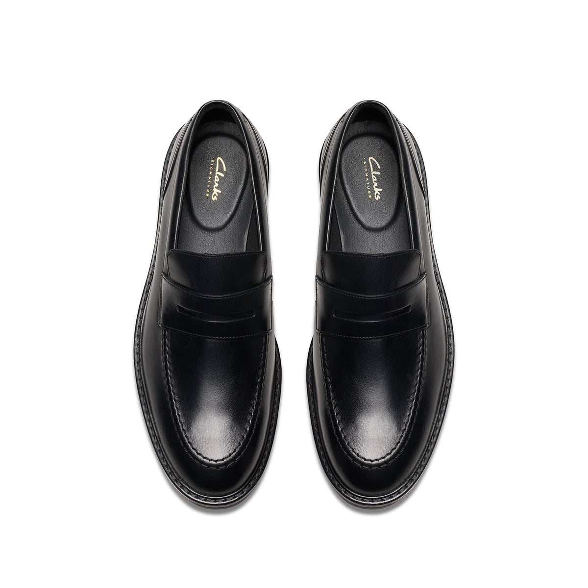 Clarks Men's Aldwin Step - Black Leather