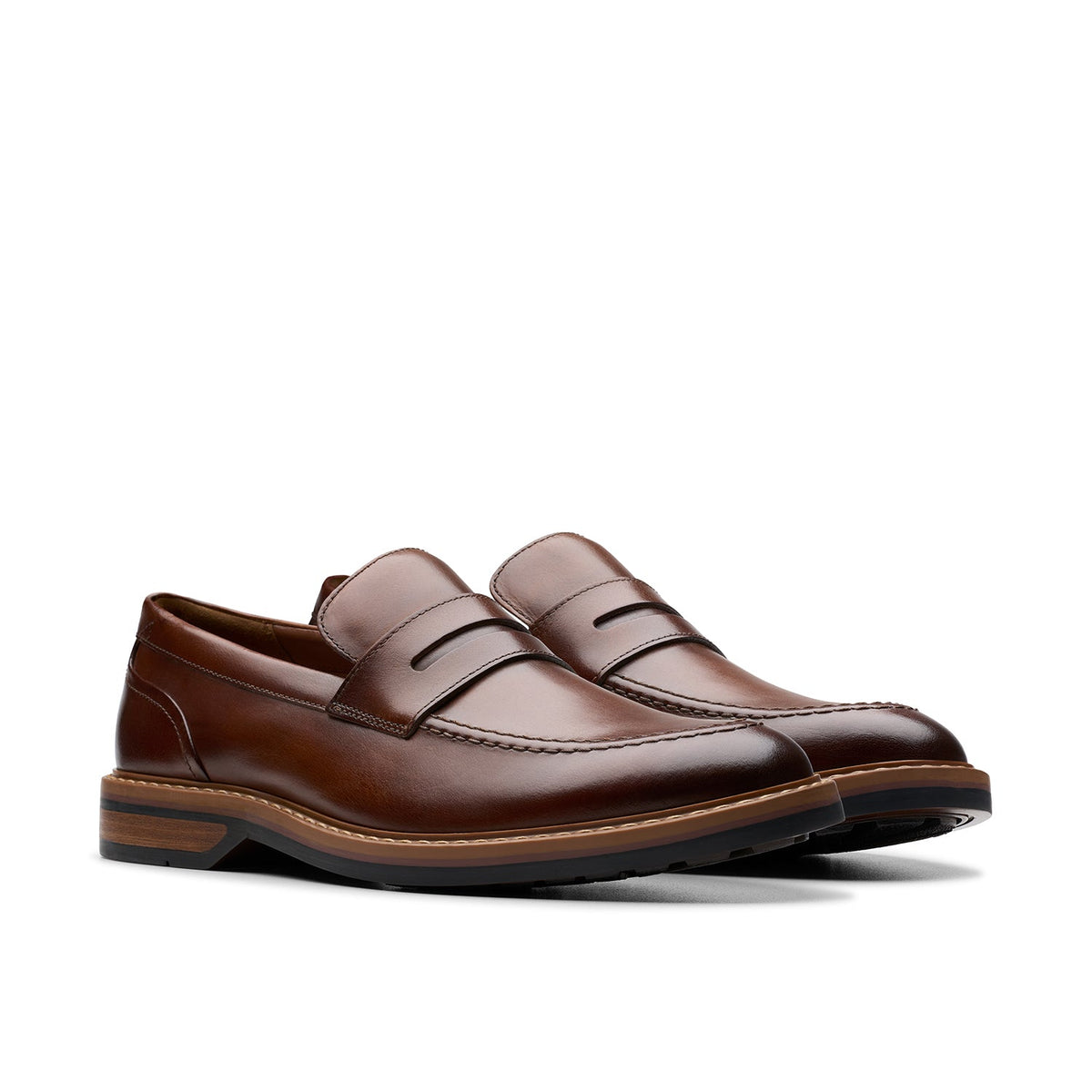 Clarks Men's Aldwin Step - Mid Tan Leather