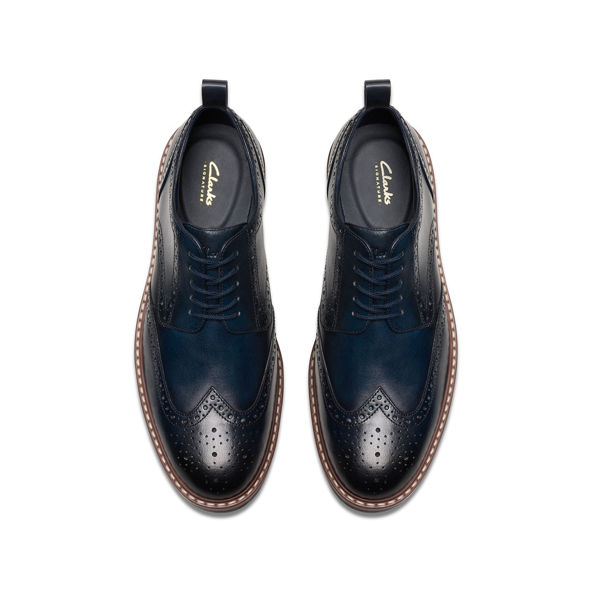 Clarks Men's Aldwin Limit - Navy Leather