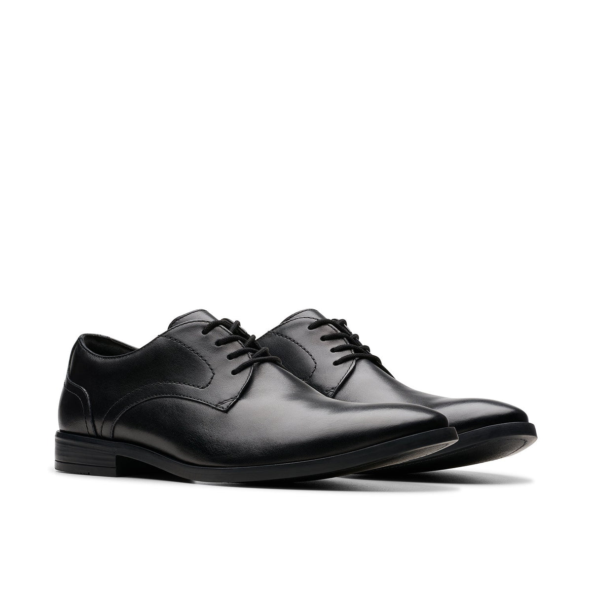 Clarks Men's Brandon Lace - Black Leather