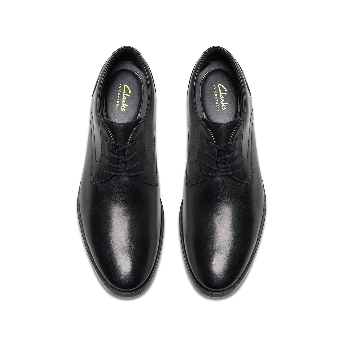 Clarks Men's Brandon Lace - Black Leather