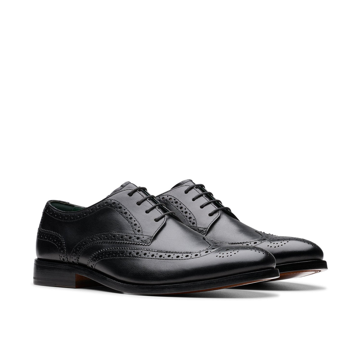 Clarks Men's Craft James Tip - Black Leather
