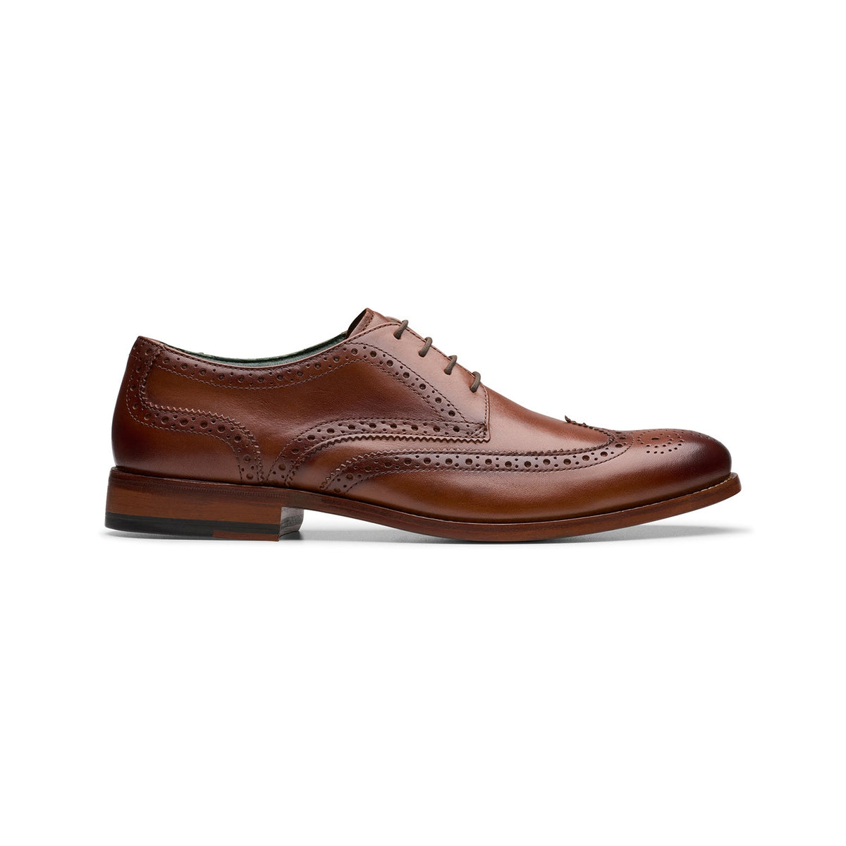 Clarks Men's Craft James Tip - Mid Tan Leather