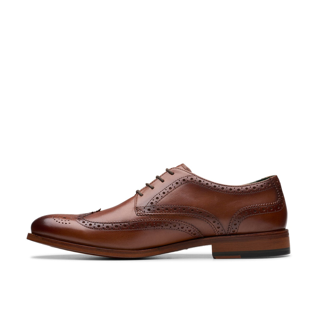 Clarks Men's Craft James Tip - Mid Tan Leather