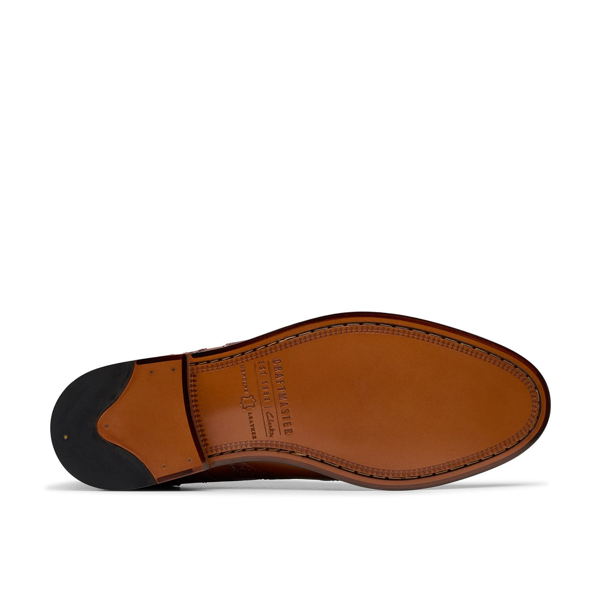 Clarks Men's Craft James Tip - Mid Tan Leather