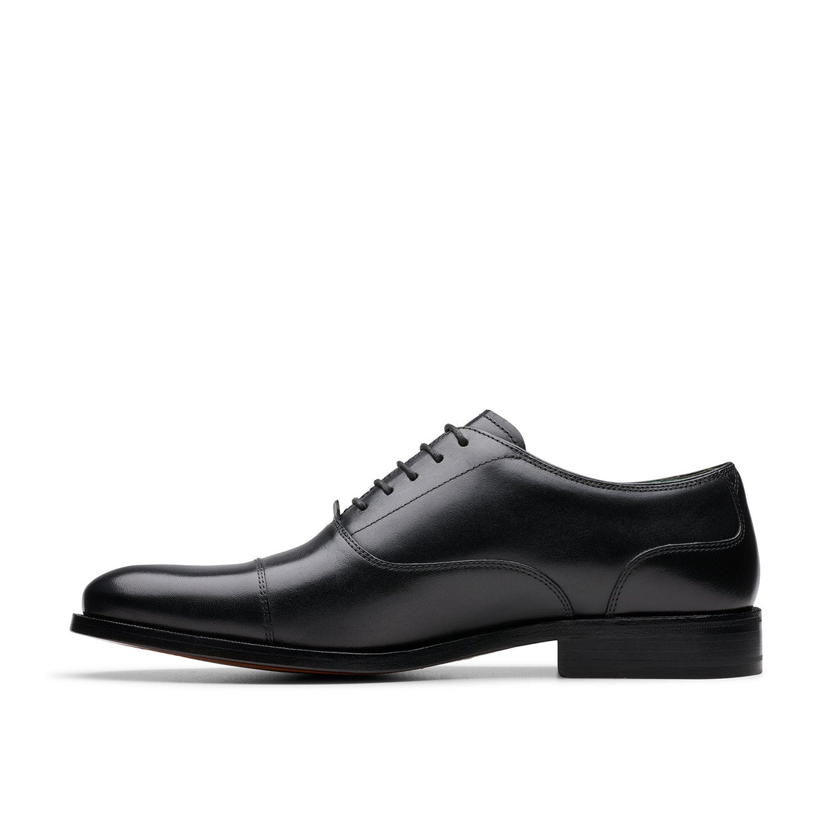 Clarks Men's Craft James Cap - Black Leather