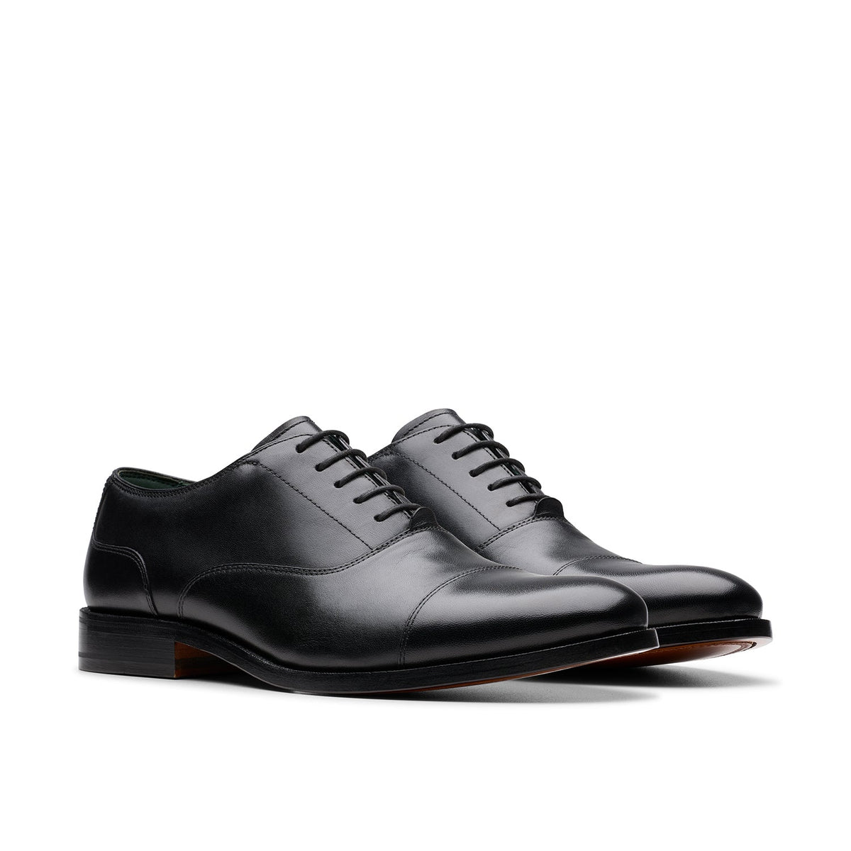 Clarks Men's Craft James Cap - Black Leather