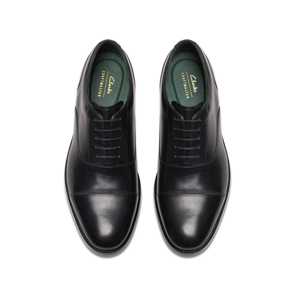 Clarks Men's Craft James Cap - Black Leather