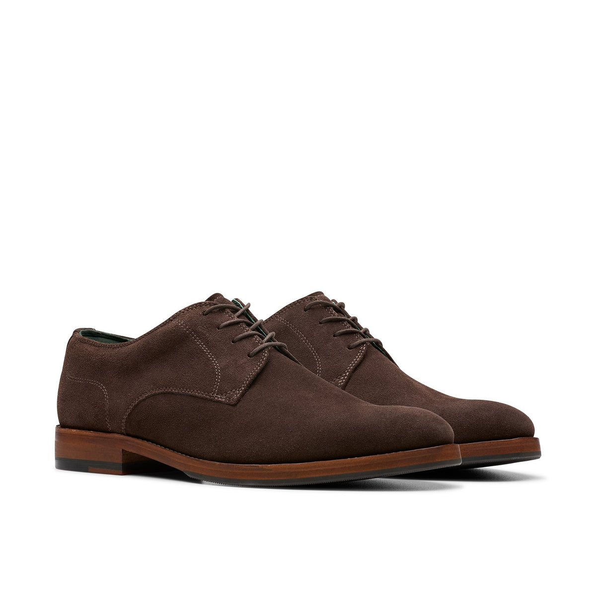 Clarks Men's Craft James Tie - Dark Brown Suede