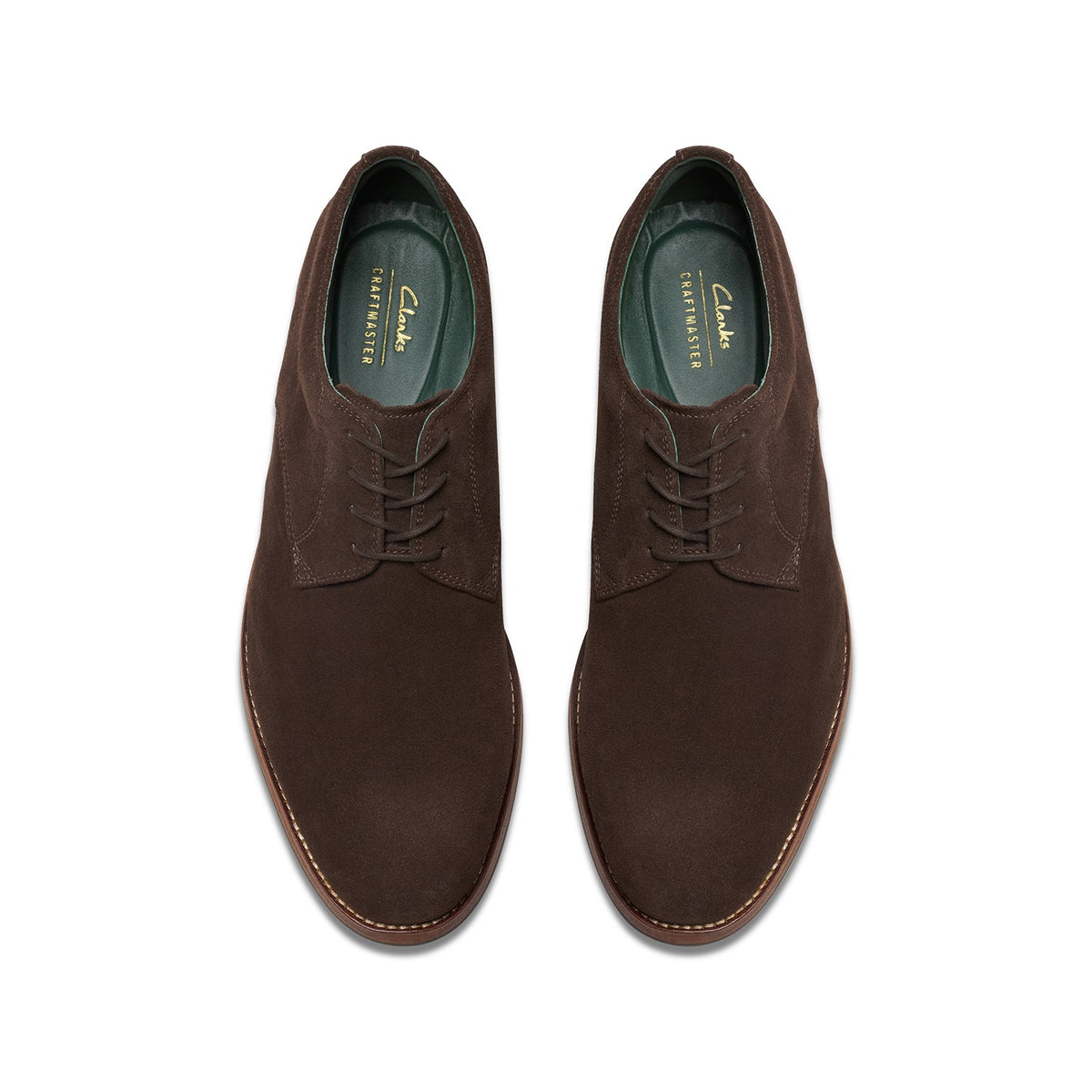 Clarks Men's Craft James Tie - Dark Brown Suede