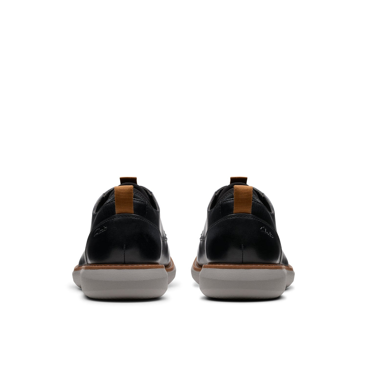 Clarks Men's Brantin Plain - Black Leather
