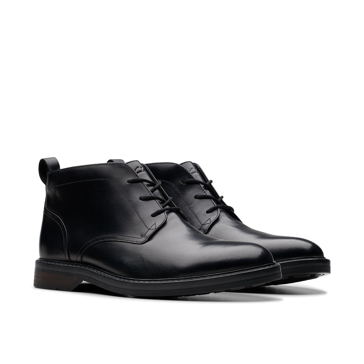 Clarks Men's Aldwin Chukka - Black Leather