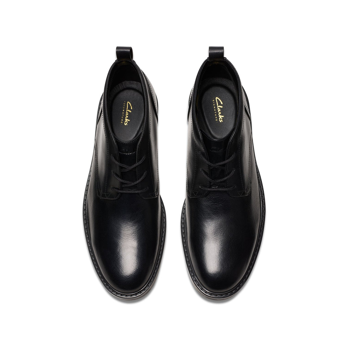 Clarks Men's Aldwin Chukka - Black Leather