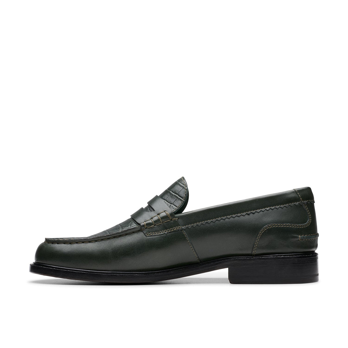 Clarks Men's Craft James Lo - Dark Green Combination