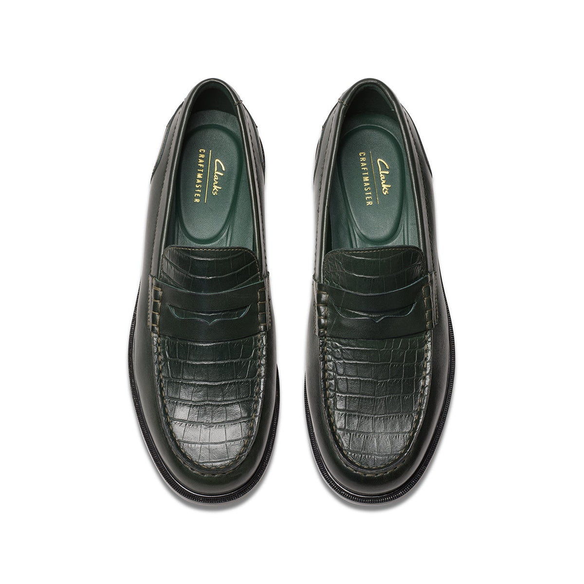 Clarks Men's Craft James Lo - Dark Green Combination
