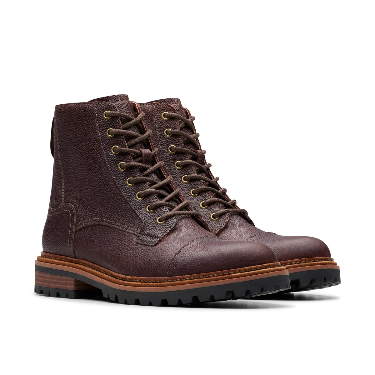 Clarks Men's Clarkridge Hi - Brown Scotch Grain