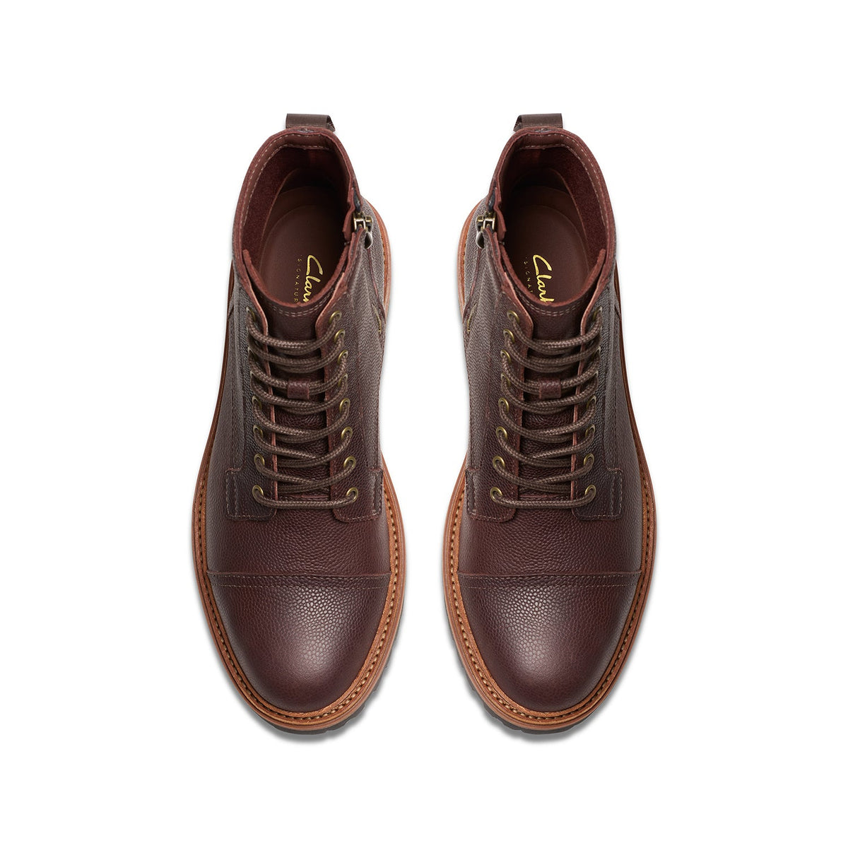 Clarks Men's Clarkridge Hi - Brown Scotch Grain