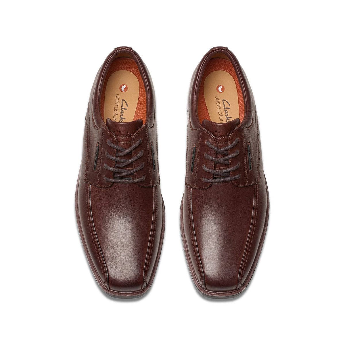 Clarks Men's Un Kendric Way - Mahogany Leather