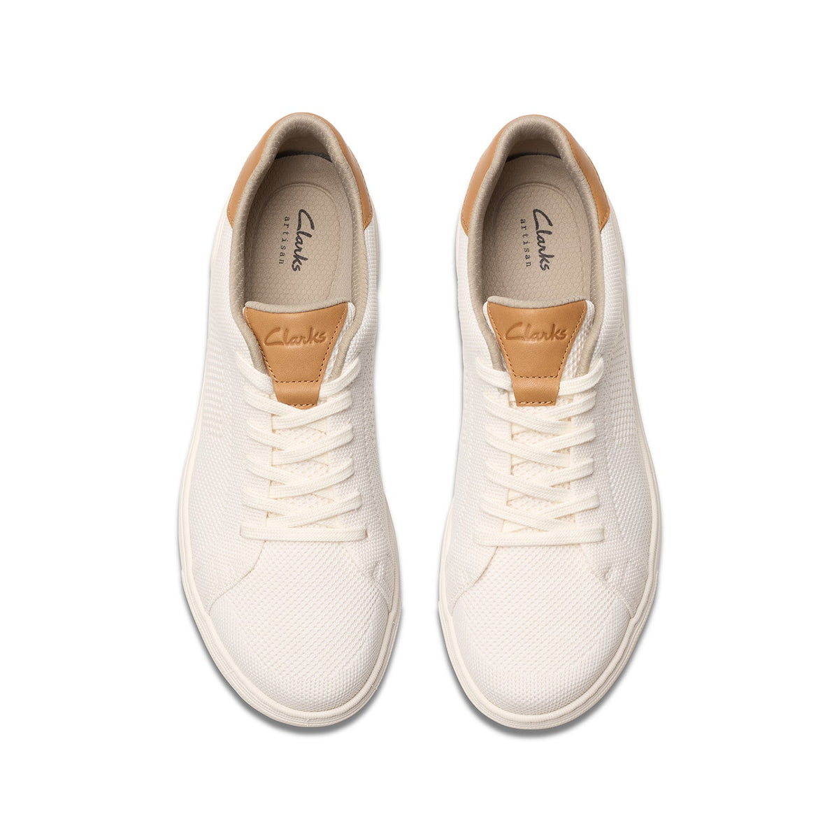 Clarks Men's Mapstone Lace - White Knit