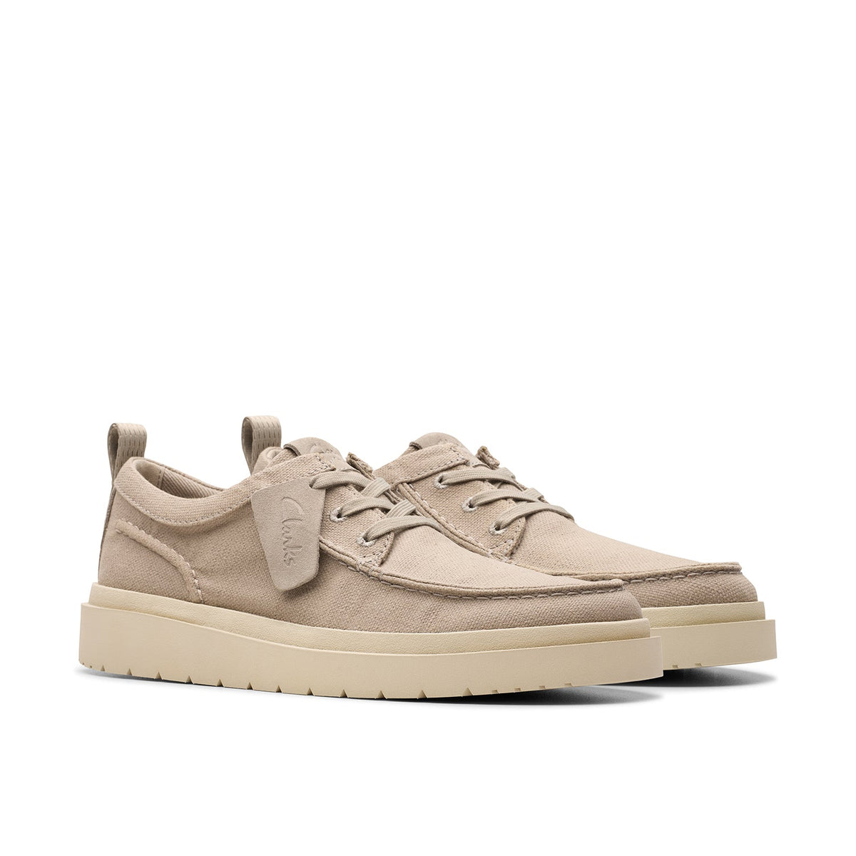 Clarks Men's Polden Moc - Grey Canvas