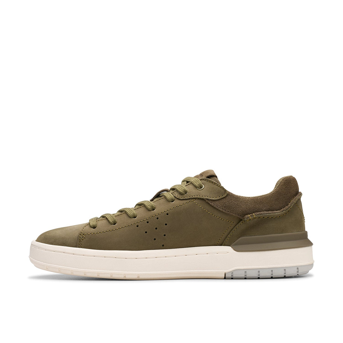 Clarks Men's Courtlite2 Run - Olive Nubuck