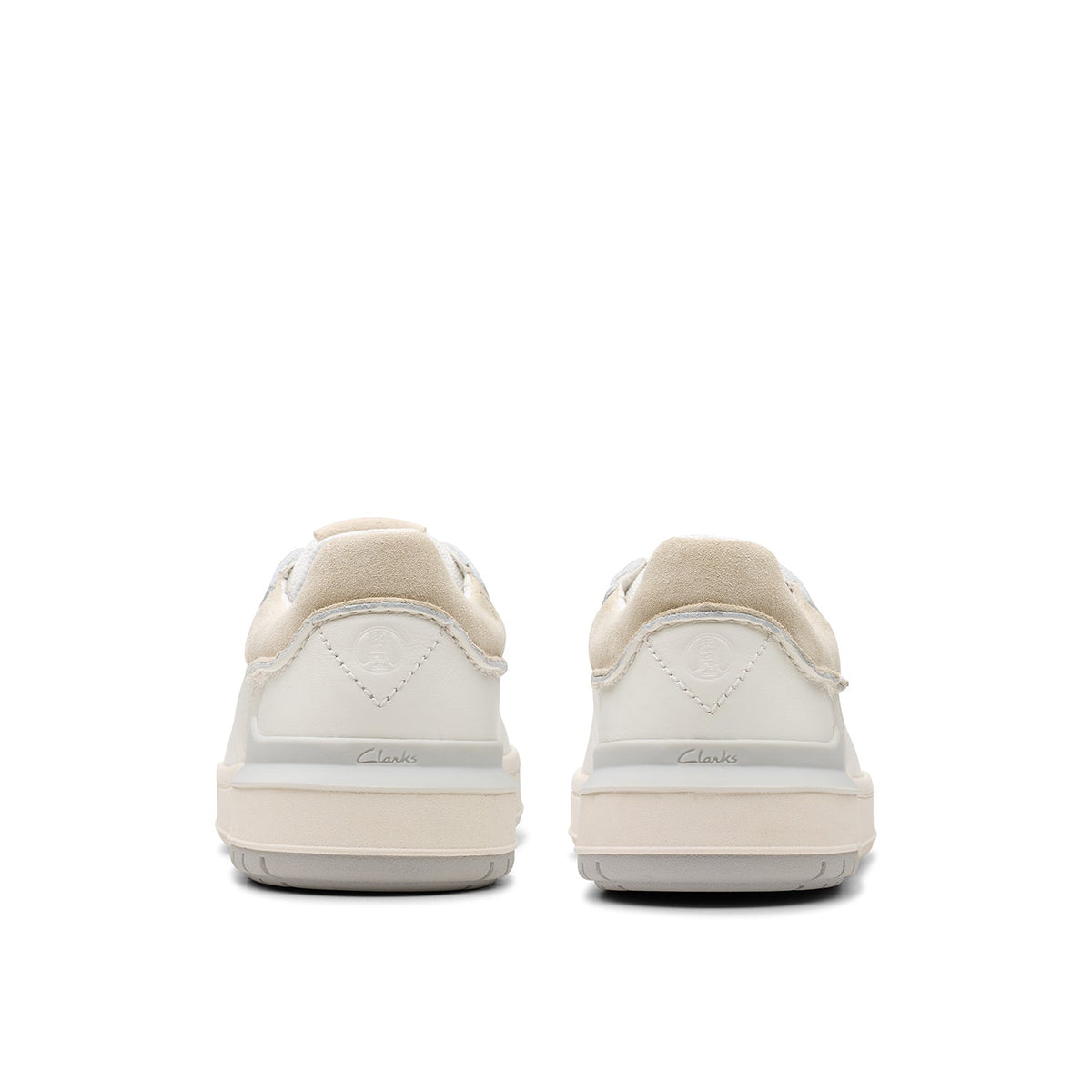 Clarks Men's Courtlite 2 Run - White Leather