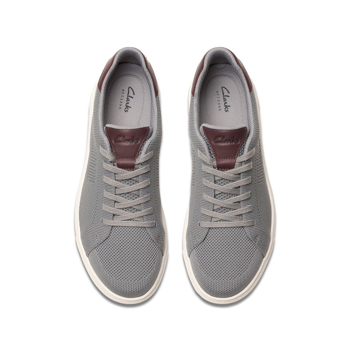Clarks Men's Mapstone Lace - Grey Knit