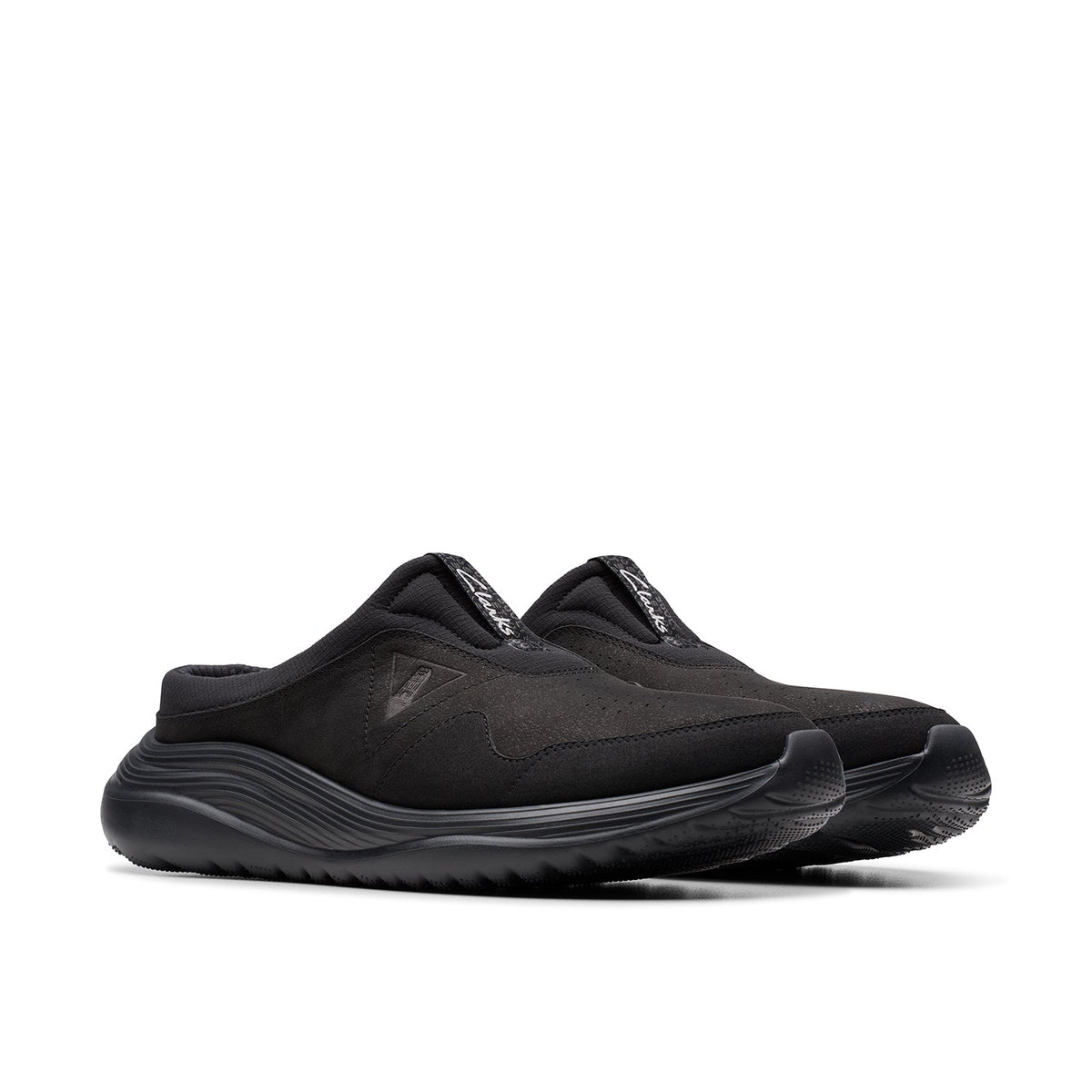 Clarks Men's LT 360 Mule - Black Nubuck
