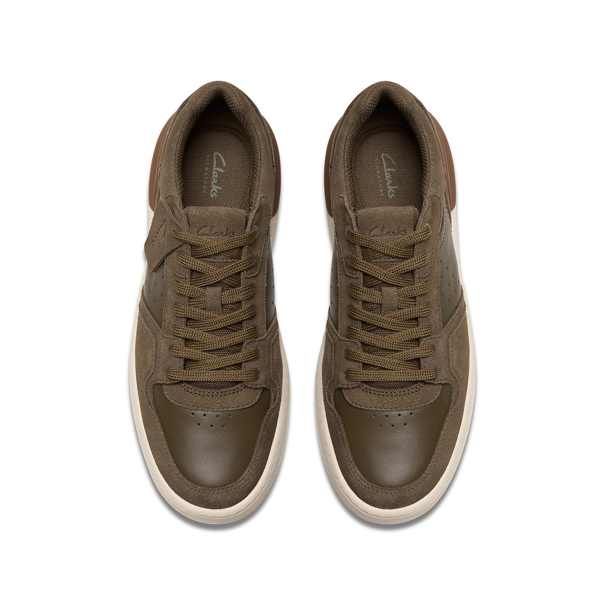 Clarks Men's Courtlite 2 Lo - Khaki Suede