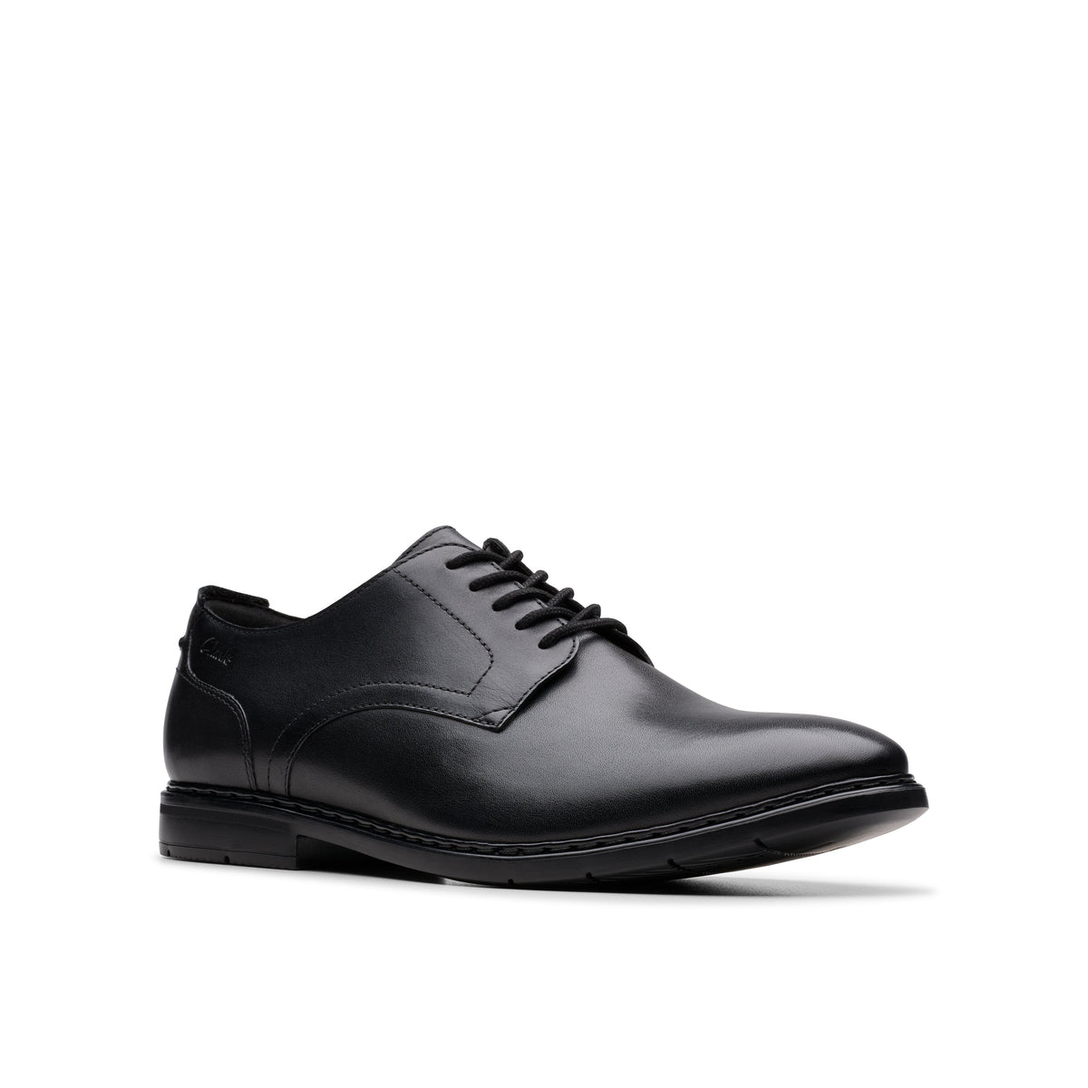 Clarks Men's Banbury Derby - Black Leather