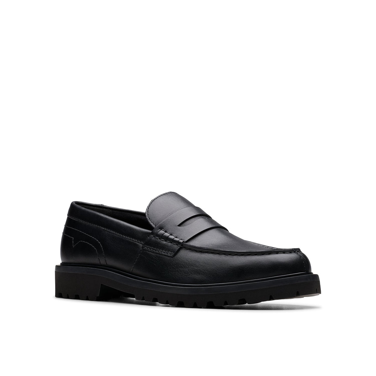 Clarks Men's Berwick Lo - Black Leather