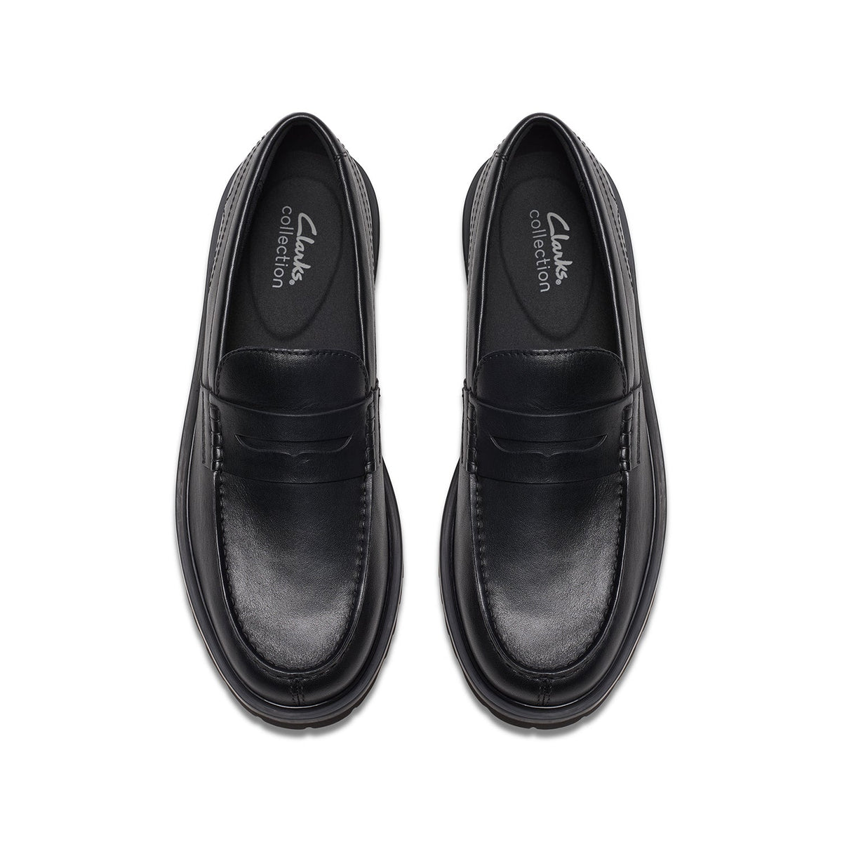 Clarks Men's Berwick Lo - Black Leather