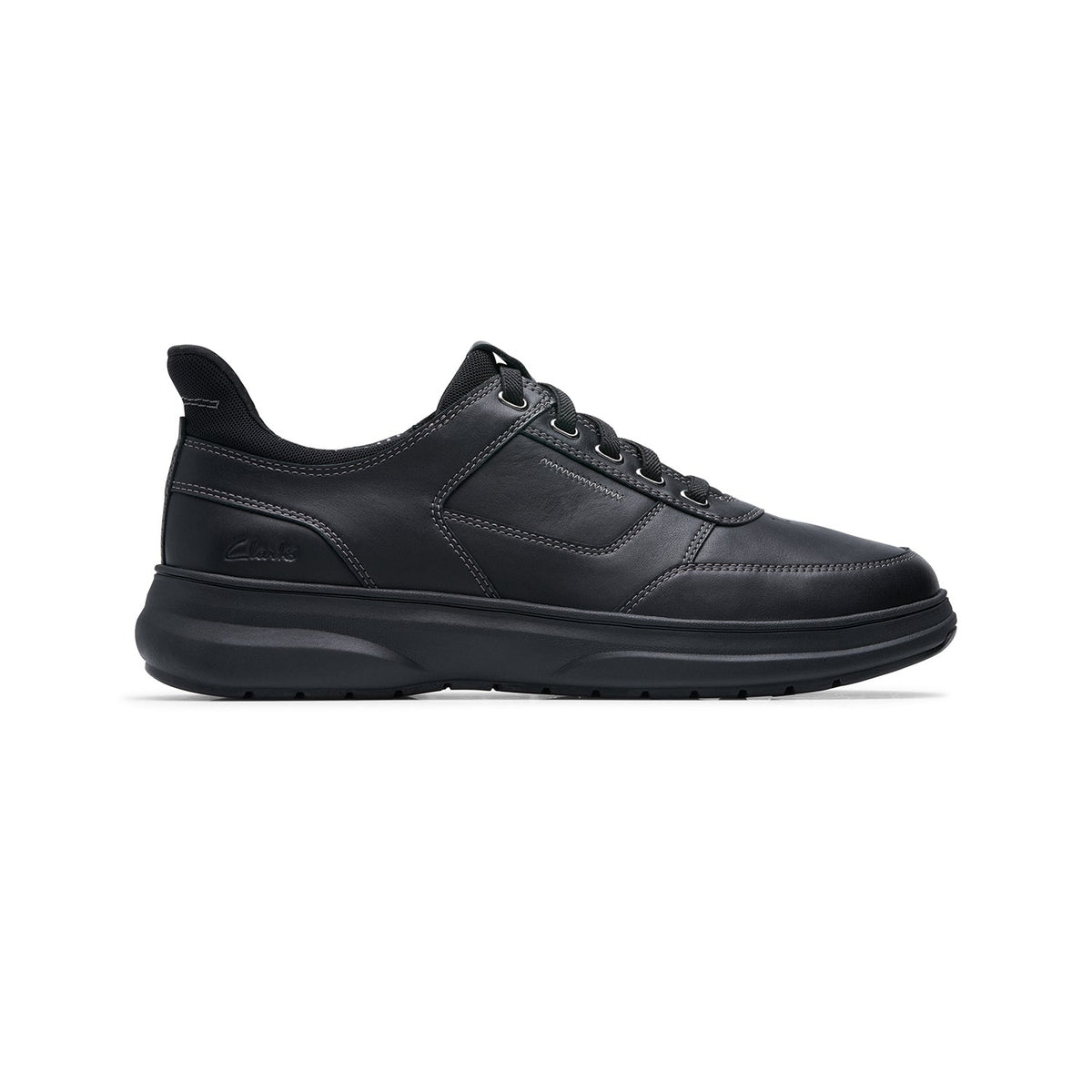 Clarks Men's Mullan Easy - Black Leather