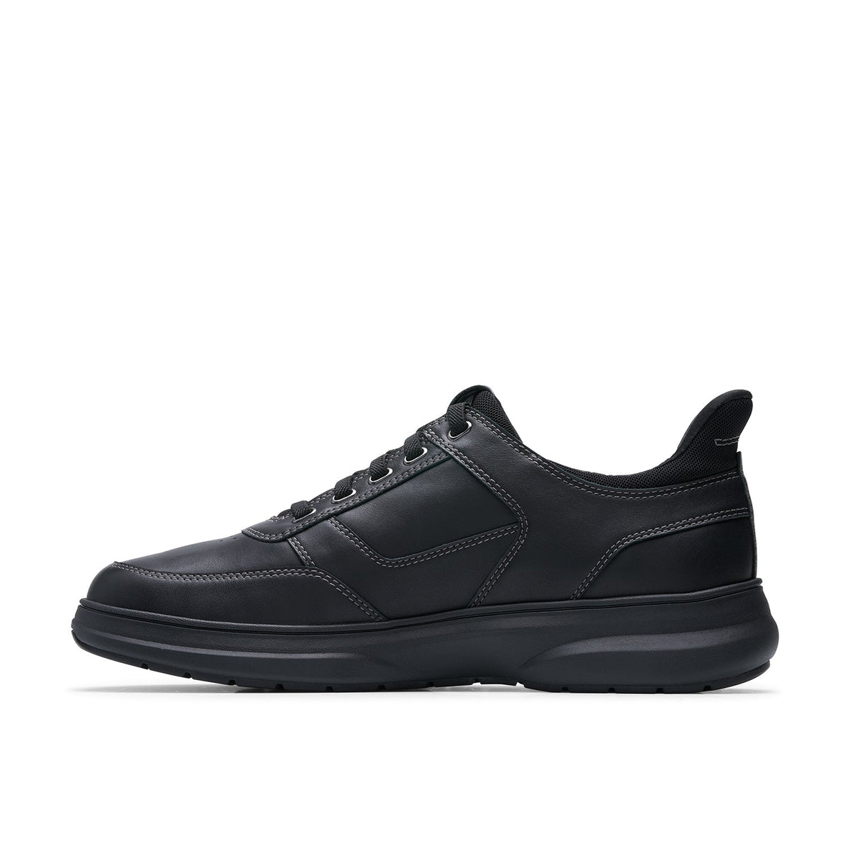 Clarks Men's Mullan Easy - Black Leather