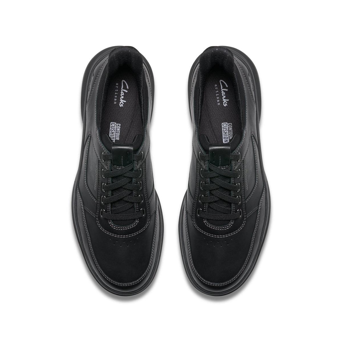 Clarks Men's Mullan Easy - Black Leather
