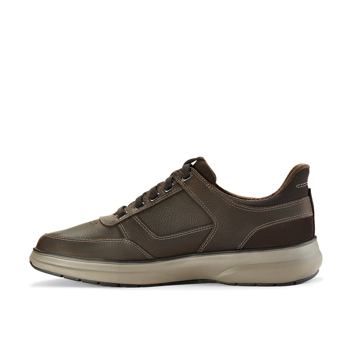 Clarks Men's Mullan Easy - Dark Brown Leather