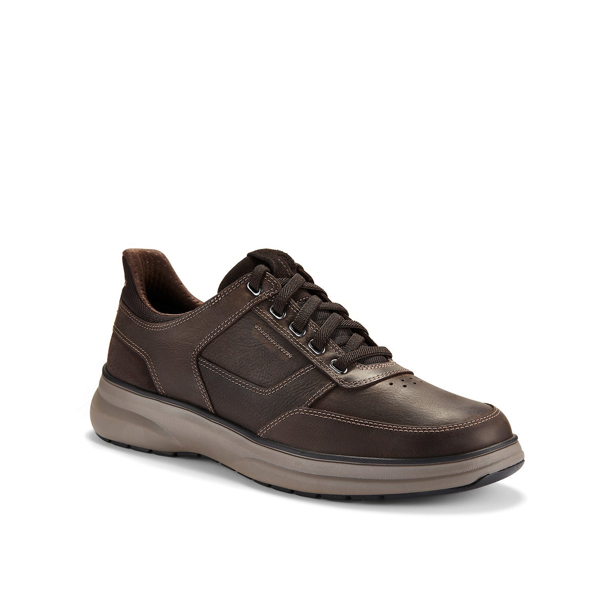 Clarks Men's Mullan Easy - Dark Brown Leather